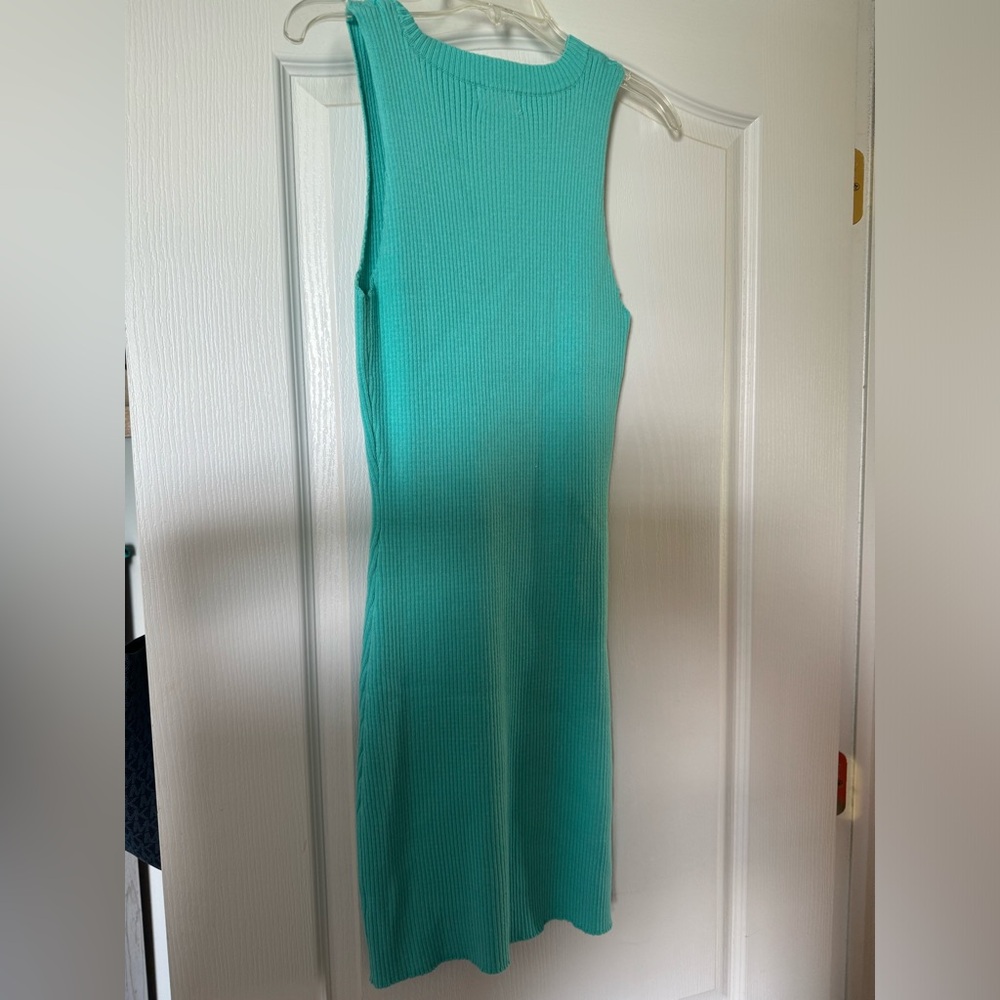 Teal stretchy dress